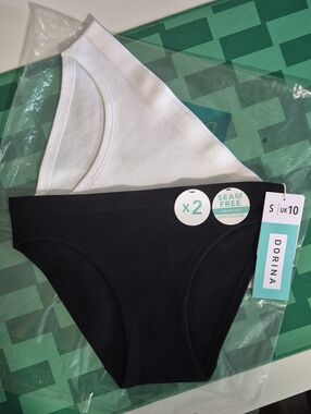 NWT High-rise Ribbed Panties 2-Pack